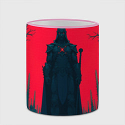 Кружка 3D Фигура в чёрном, цвет: 3D-розовый кант — фото 2