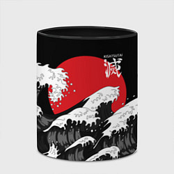 Кружка 3D Корпус бойни демонов - Kisatsutai, цвет: 3D-белый + черный — фото 2