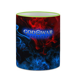Кружка 3D God of War битва огня, цвет: 3D-светло-зеленый кант — фото 2