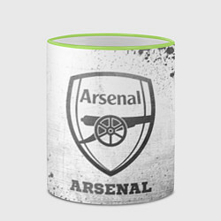 Кружка 3D Arsenal - white gradient, цвет: 3D-светло-зеленый кант — фото 2