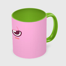 Кружка 3D Dwaekki skzoo, цвет: 3D-белый + светло-зеленый