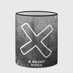 Кружка 3D A Silent Voice - grey gradient, цвет: 3D-черный кант — фото 2