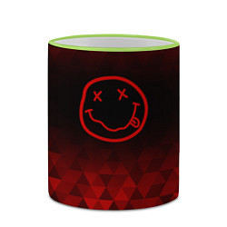 Кружка 3D Nirvana red poly, цвет: 3D-светло-зеленый кант — фото 2