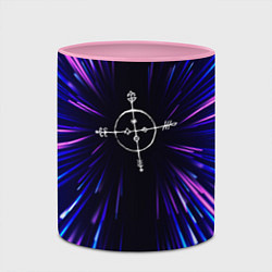 Кружка 3D Megadeth neon energy, цвет: 3D-белый + розовый — фото 2
