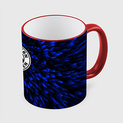Кружка 3D Bayern blue energy, цвет: 3D-красный кант
