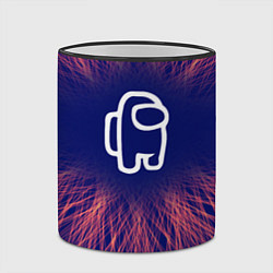 Кружка 3D Among Us red energy, цвет: 3D-черный кант — фото 2