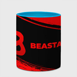 Кружка 3D Beastars - red gradient по-горизонтали, цвет: 3D-белый + небесно-голубой — фото 2