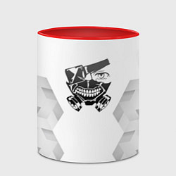 Кружка 3D Tokyo Ghoul white poly, цвет: 3D-белый + красный — фото 2