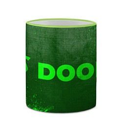 Кружка 3D Doom - green gradient по-горизонтали, цвет: 3D-светло-зеленый кант — фото 2