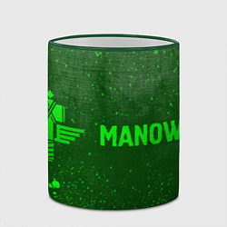 Кружка 3D Manowar - green gradient по-горизонтали, цвет: 3D-зеленый кант — фото 2