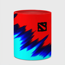 Кружка 3D Dota краски, цвет: 3D-белый + красный — фото 2