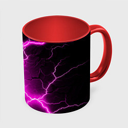 Кружка 3D The color is pink and black, цвет: 3D-белый + красный