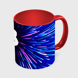 Кружка 3D Beastars neon energy, цвет: 3D-белый + красный