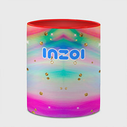 Кружка 3D Inzoi с золотыми звездочками, цвет: 3D-белый + красный — фото 2