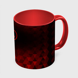 Кружка цветная Evangelion red poly