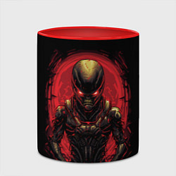 Кружка 3D Пришелец из красного портала, цвет: 3D-белый + красный — фото 2