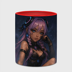 Кружка 3D Ситлали со звездами - Genshin Impact, цвет: 3D-белый + красный — фото 2