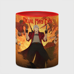 Кружка 3D Devil May Cry персонажи, цвет: 3D-белый + красный — фото 2