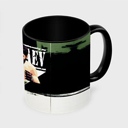Кружка 3D Магомед Анкалаев боец ММА, цвет: 3D-белый + черный