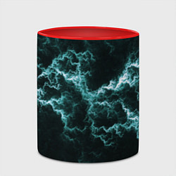 Кружка 3D Lightning light blue line, цвет: 3D-белый + красный — фото 2