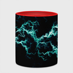 Кружка 3D Lightning light blue glow, цвет: 3D-белый + красный — фото 2