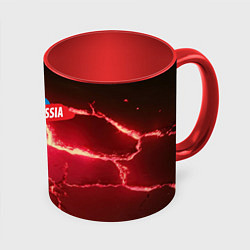 Кружка 3D Russia красные плиты, цвет: 3D-белый + красный