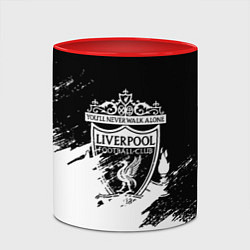 Кружка 3D Liverpool краски белые, цвет: 3D-белый + красный — фото 2