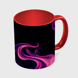 Кружка 3D Color pink smoke, цвет: 3D-белый + красный