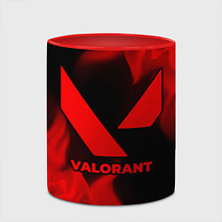 Кружка 3D Valorant - red gradient, цвет: 3D-белый + красный — фото 2