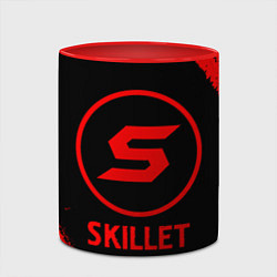 Кружка 3D Skillet - red gradient, цвет: 3D-белый + красный — фото 2