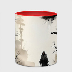 Кружка 3D Путник, цвет: 3D-белый + красный — фото 2