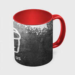 Кружка 3D Among Us - grey gradient, цвет: 3D-белый + красный