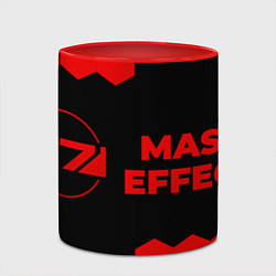 Кружка 3D Mass Effect - red gradient по-горизонтали, цвет: 3D-белый + красный — фото 2