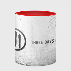 Кружка 3D Three Days Grace - white gradient по-горизонтали, цвет: 3D-белый + красный — фото 2