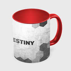 Кружка 3D Destiny - white gradient по-горизонтали, цвет: 3D-белый + красный