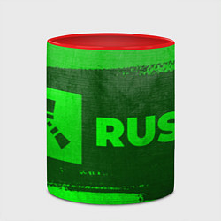 Кружка 3D Rust - green gradient по-горизонтали, цвет: 3D-белый + красный — фото 2