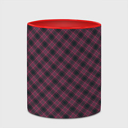 Кружка 3D Tartan, цвет: 3D-белый + красный — фото 2