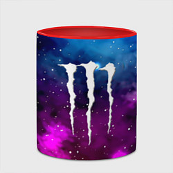 Кружка 3D Monster energy neon space, цвет: 3D-белый + красный — фото 2