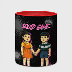 Кружка 3D Squid game 3 season, цвет: 3D-белый + красный — фото 2