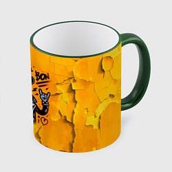 Кружка 3D Cool Bender - graffiti, цвет: 3D-зеленый кант