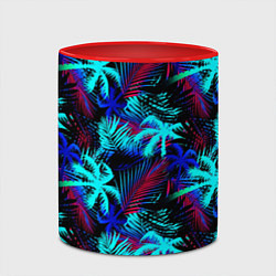 Кружка 3D Palm blue light blue, цвет: 3D-белый + красный — фото 2