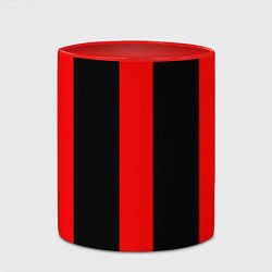 Кружка 3D Color black red lines, цвет: 3D-белый + красный — фото 2