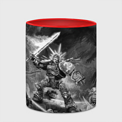 Кружка 3D Робаут Жиллиман - Ультрамарины Warhammer, цвет: 3D-белый + красный — фото 2