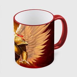 Кружка 3D Сангвиний кровавый ангел, цвет: 3D-красный кант