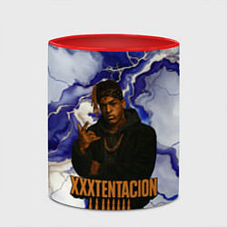 Кружка 3D XXXTentacion gangster, цвет: 3D-белый + красный — фото 2