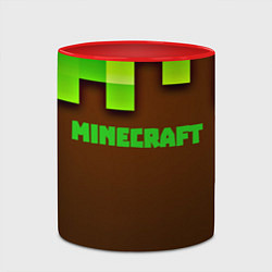 Кружка 3D Minecraft forever, цвет: 3D-белый + красный — фото 2