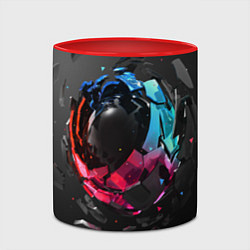Кружка 3D Abstract graphics, цвет: 3D-белый + красный — фото 2