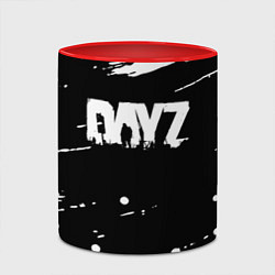 Кружка 3D Dayz брызги красок, цвет: 3D-белый + красный — фото 2