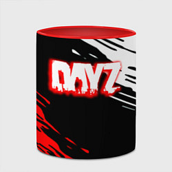 Кружка 3D Dayz краски штрихи, цвет: 3D-белый + красный — фото 2