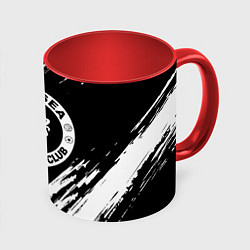 Кружка 3D Chelsea краски текстура, цвет: 3D-белый + красный